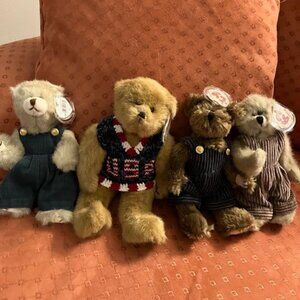 4 Boyd's Bears / Ty Attic Treasures line - Adorable Vintage Ty Bears